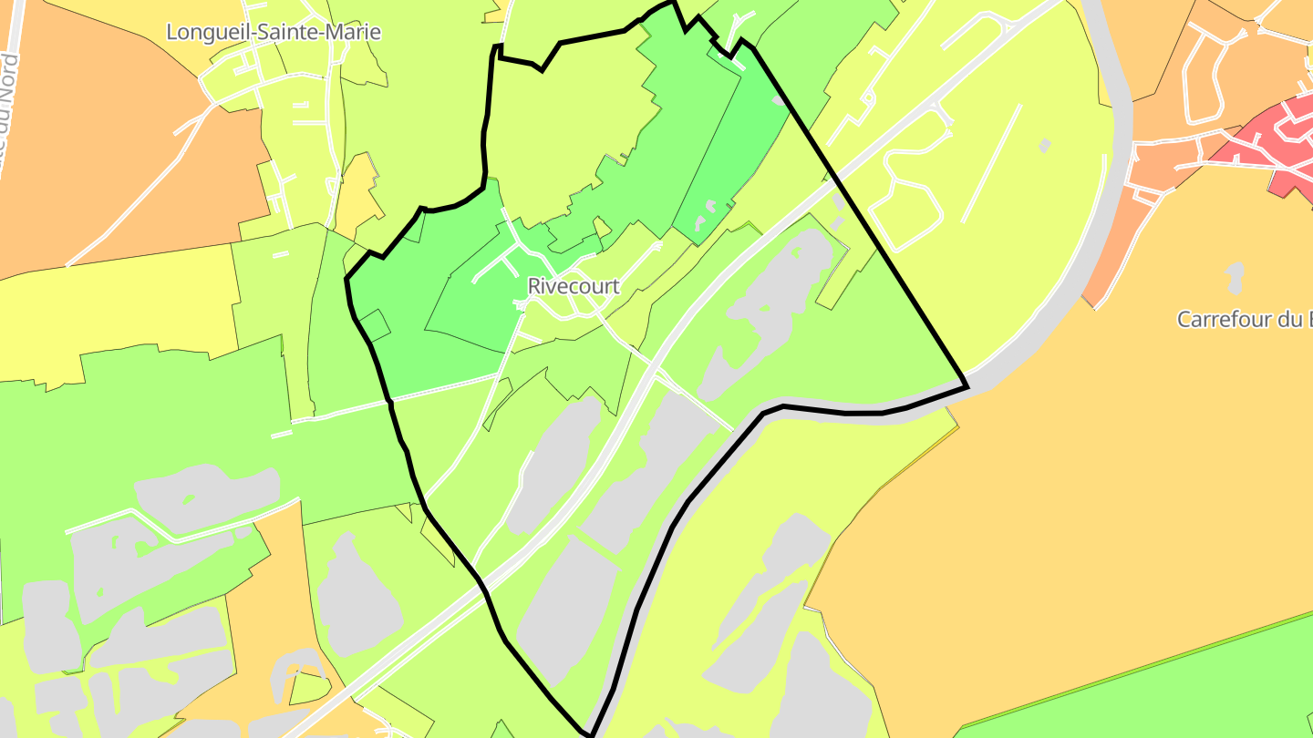 Carte des prix de l'immobilier Rivecourt