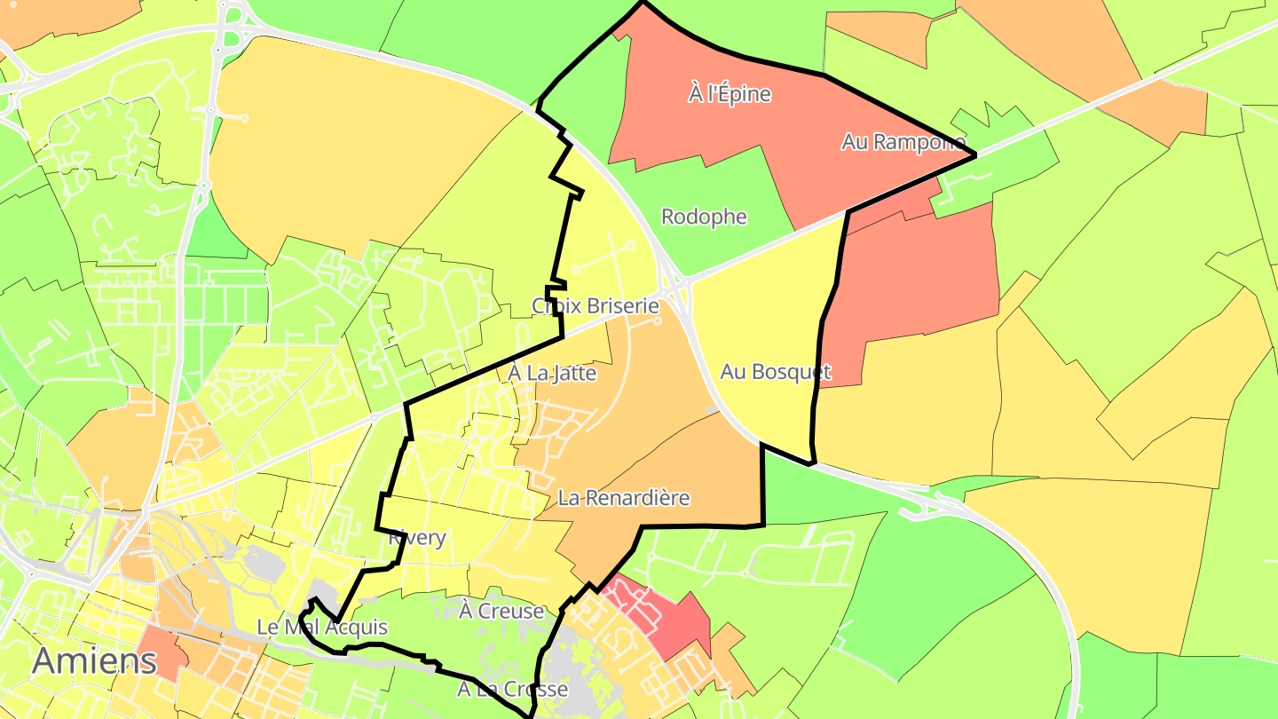Carte des prix de l'immobilier Rivery