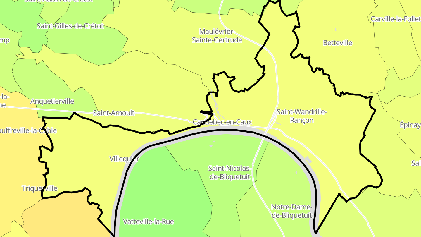 Carte des prix de l'immobilier Rives-en-Seine