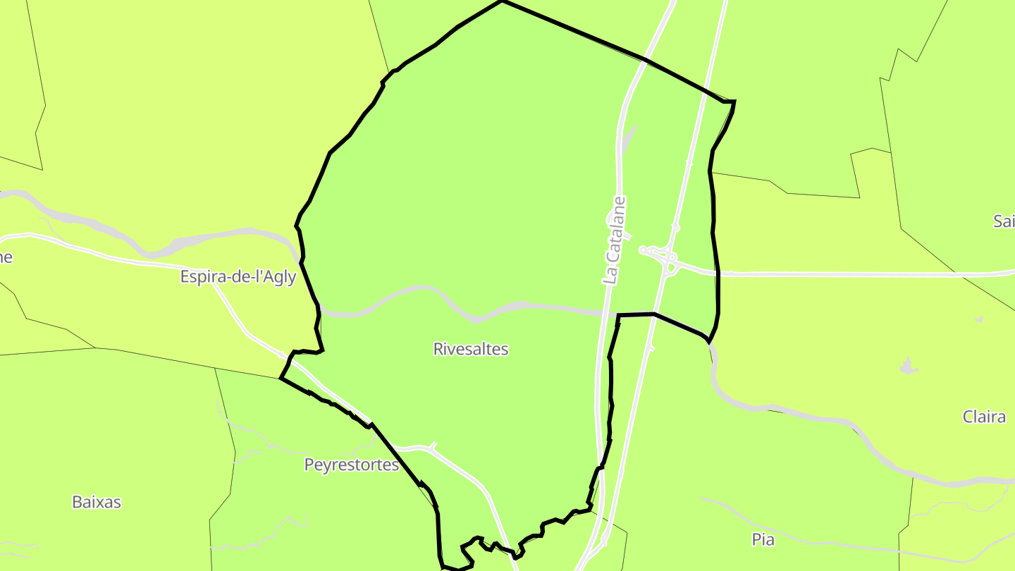 Carte des prix de l'immobilier Rivesaltes