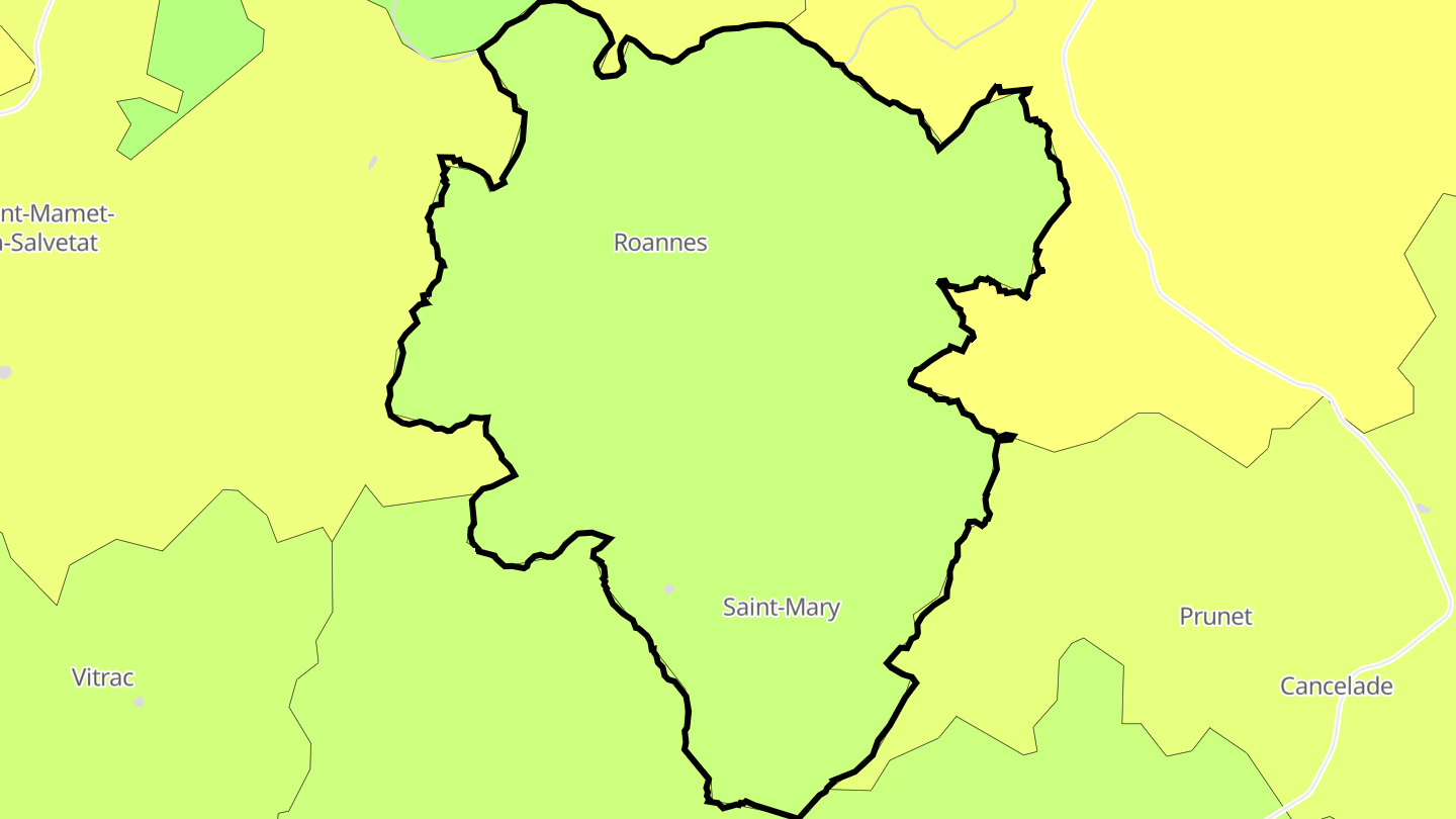 Carte des prix de l'immobilier Roannes-Saint-Mary