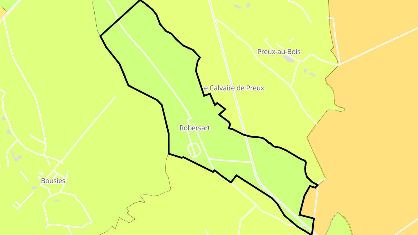 Carte des prix de l'immobilier Robersart