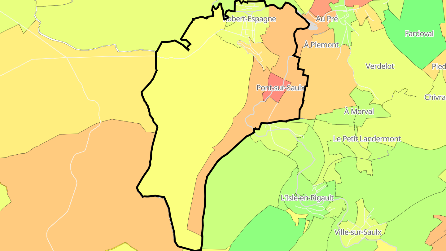 Carte des prix de l'immobilier Robert-Espagne