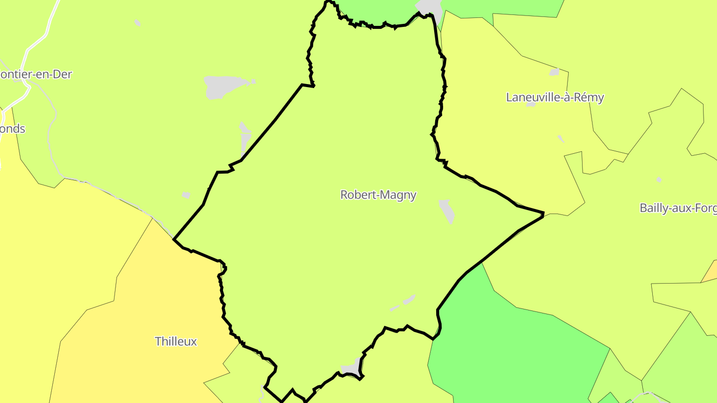 Carte des prix de l'immobilier Robert-Magny