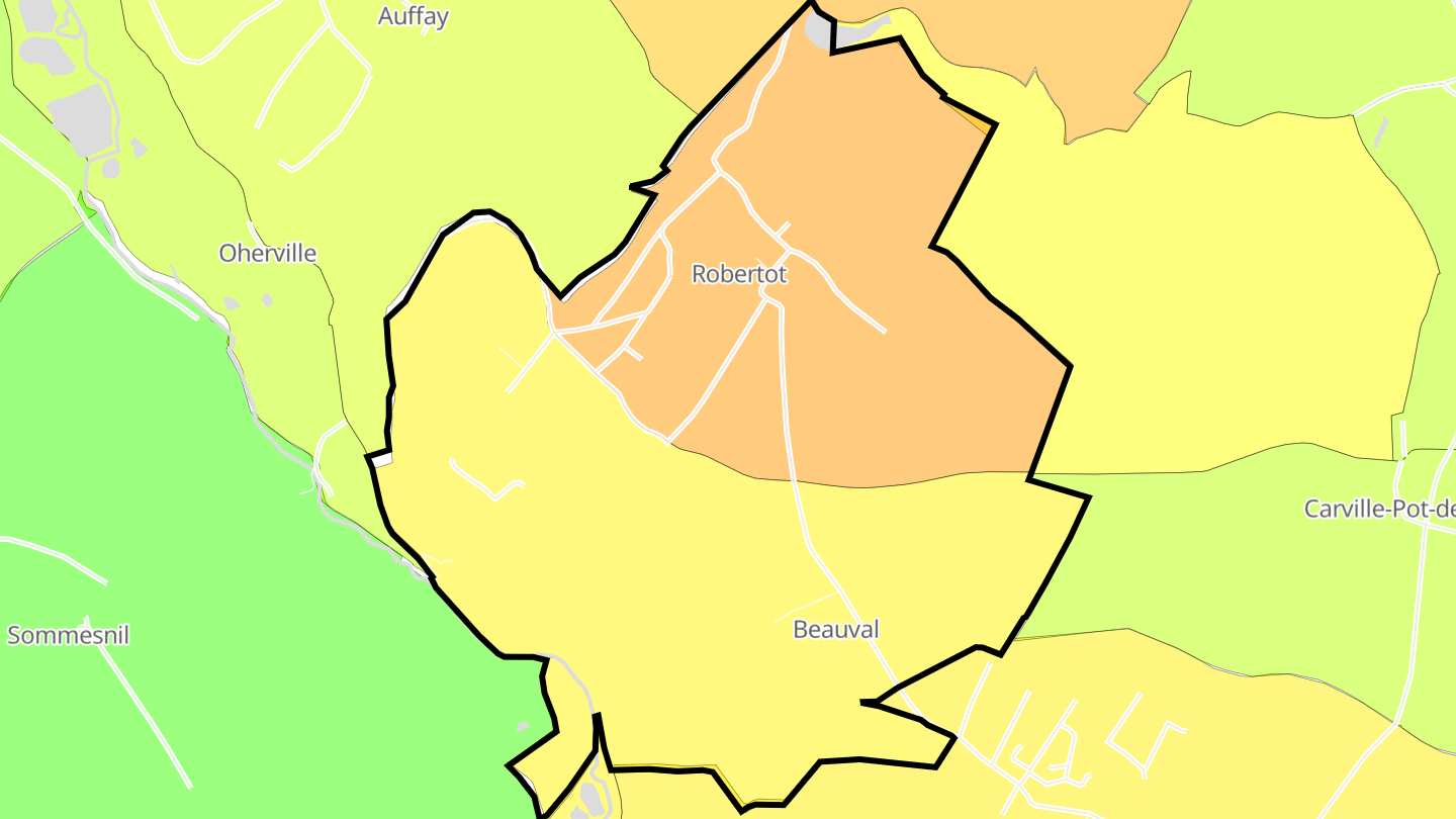 Carte des prix de l'immobilier Robertot
