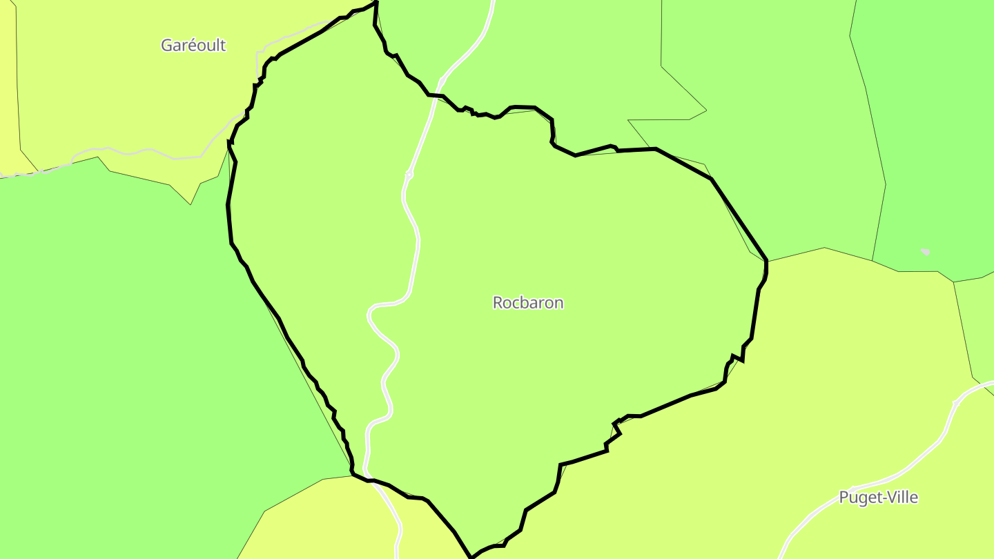 Carte des prix de l'immobilier Rocbaron