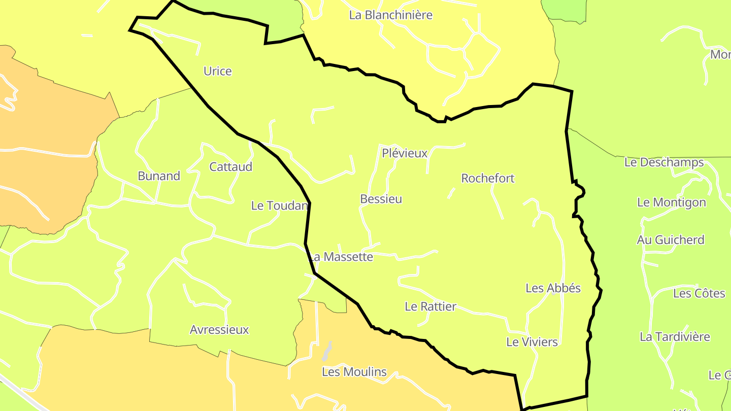 Carte des prix de l'immobilier Rochefort