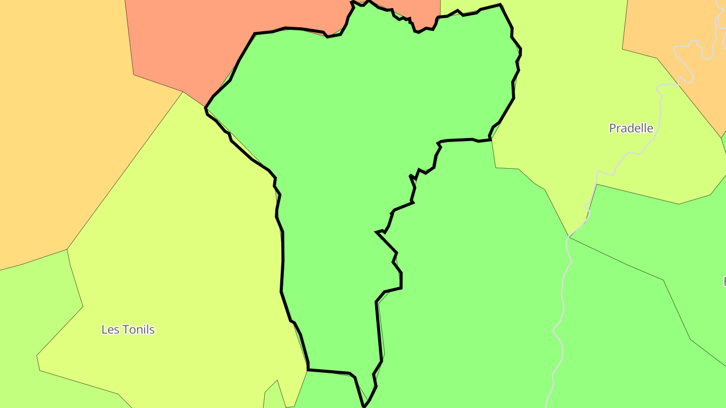 Carte des prix de l'immobilier Rochefourchat