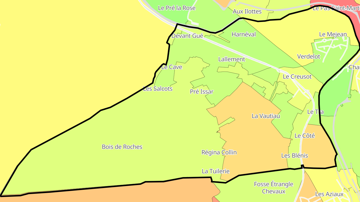 Carte des prix de l'immobilier Roches-sur-Marne