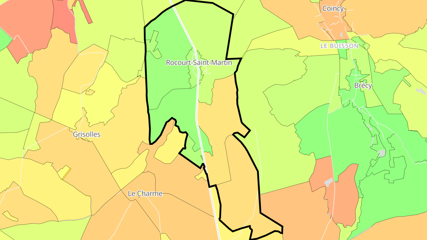 Carte des prix de l'immobilier Rocourt-Saint-Martin