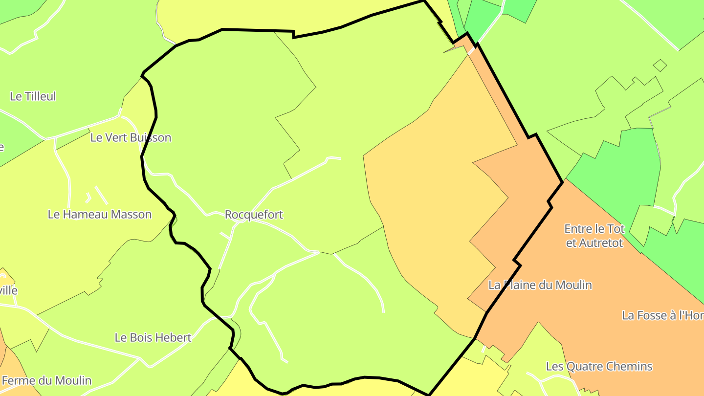 Carte des prix de l'immobilier Rocquefort