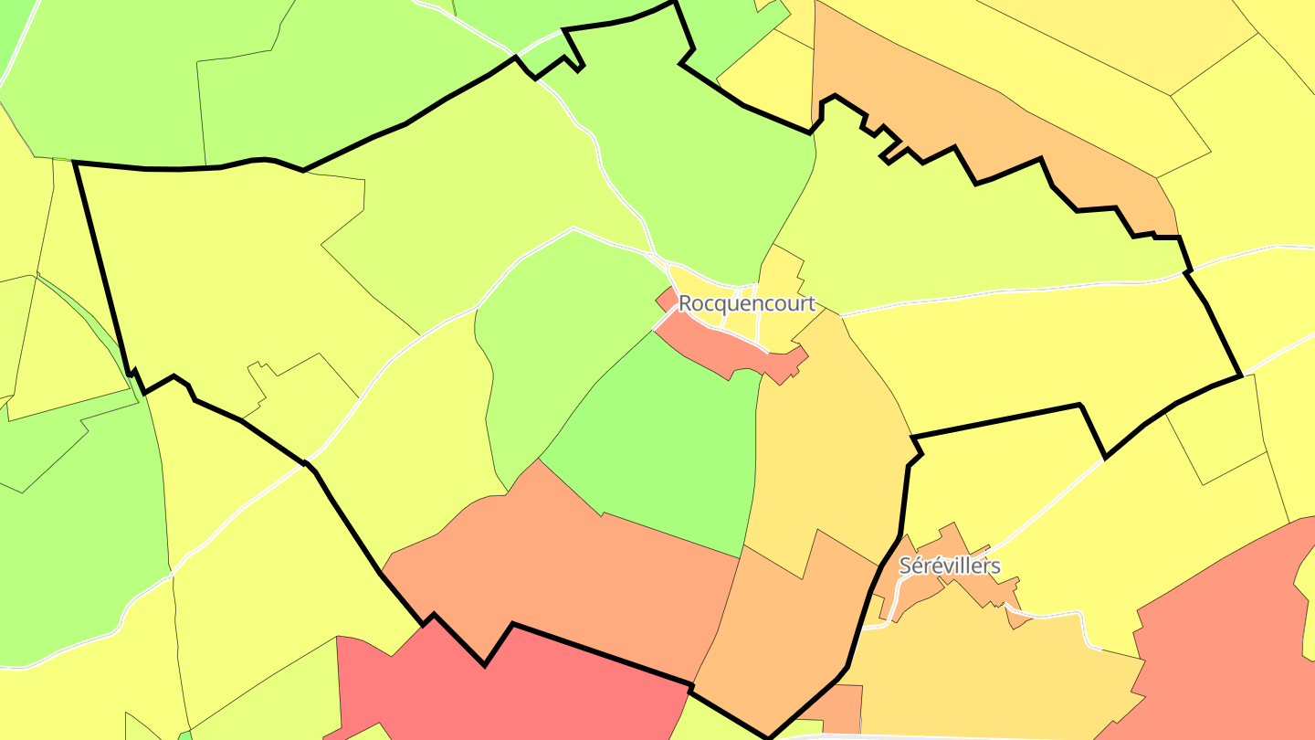 Carte des prix de l'immobilier Rocquencourt