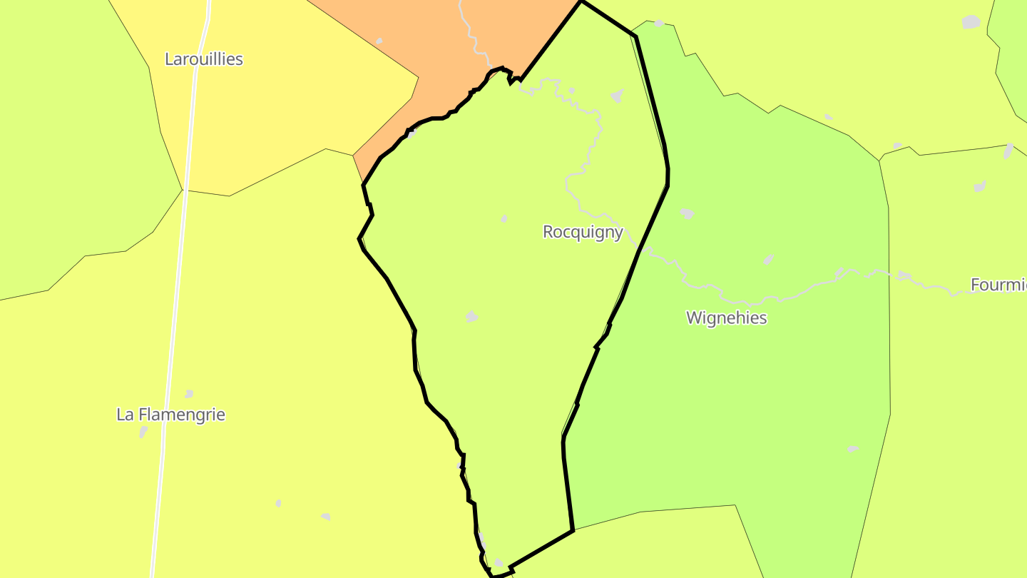 Carte des prix de l'immobilier Rocquigny