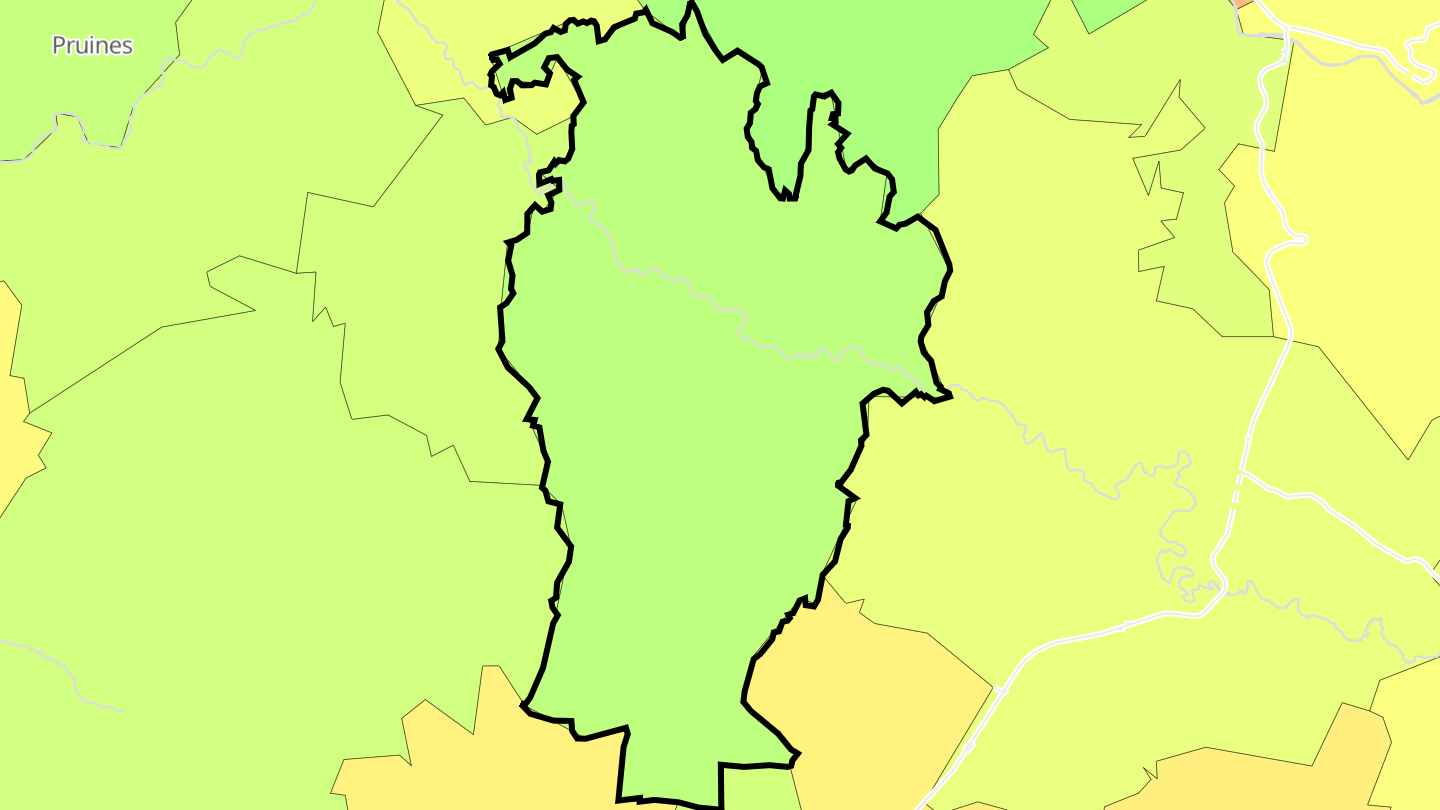 Carte des prix de l'immobilier Rodelle