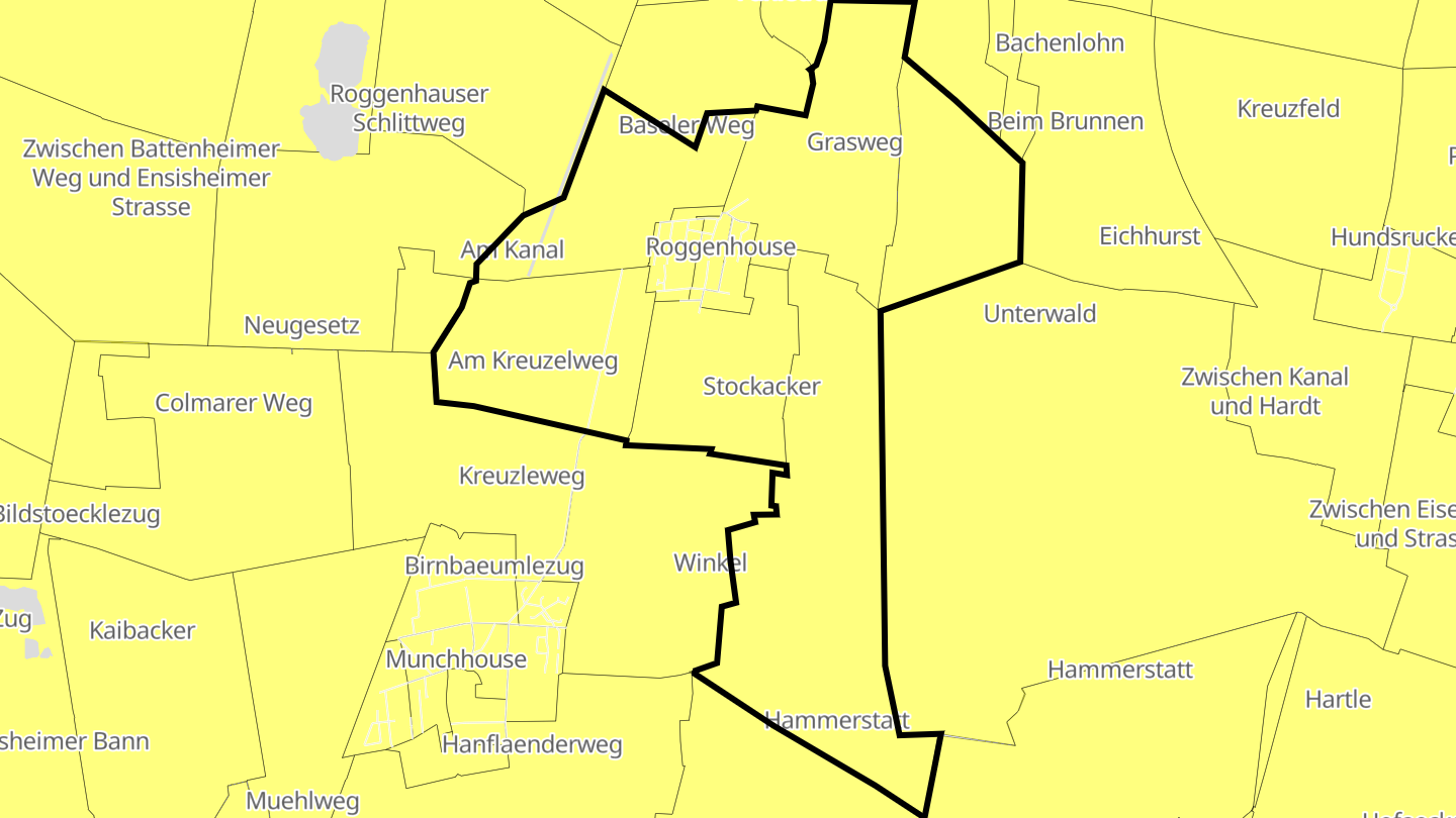 Carte des prix de l'immobilier Roggenhouse