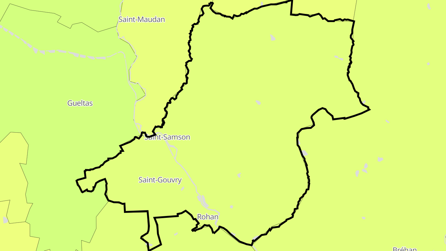 Carte des prix de l'immobilier Rohan