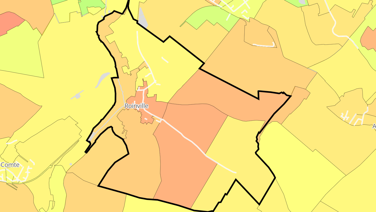 Carte des prix de l'immobilier Roinville