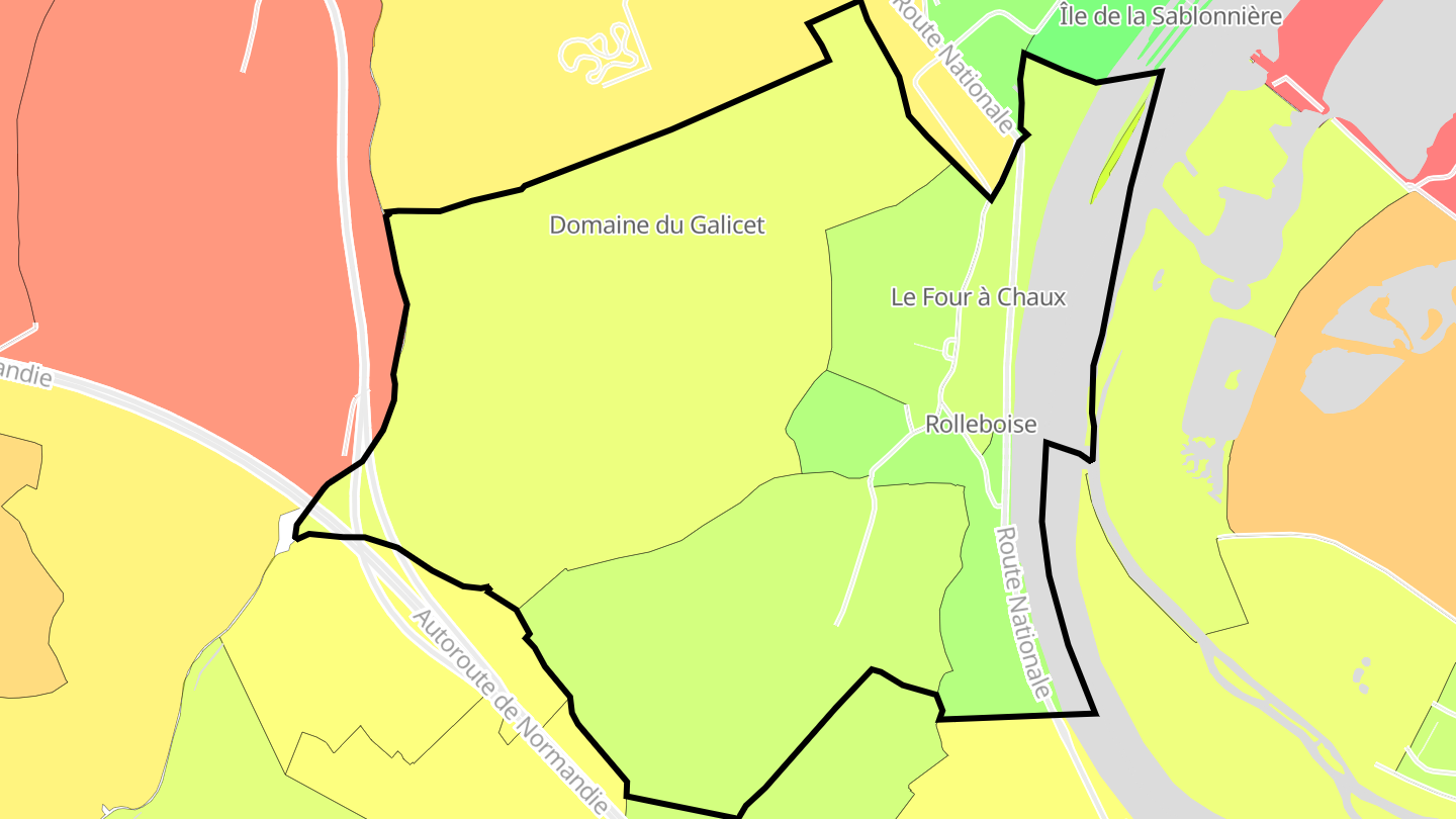 Carte des prix de l'immobilier Rolleboise
