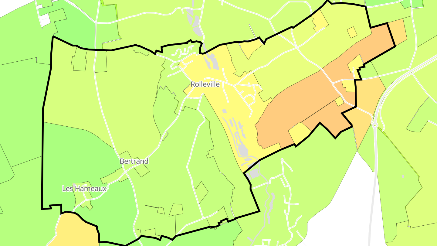 Carte des prix de l'immobilier Rolleville