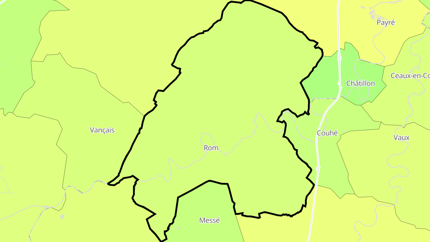 Carte des prix de l'immobilier Rom