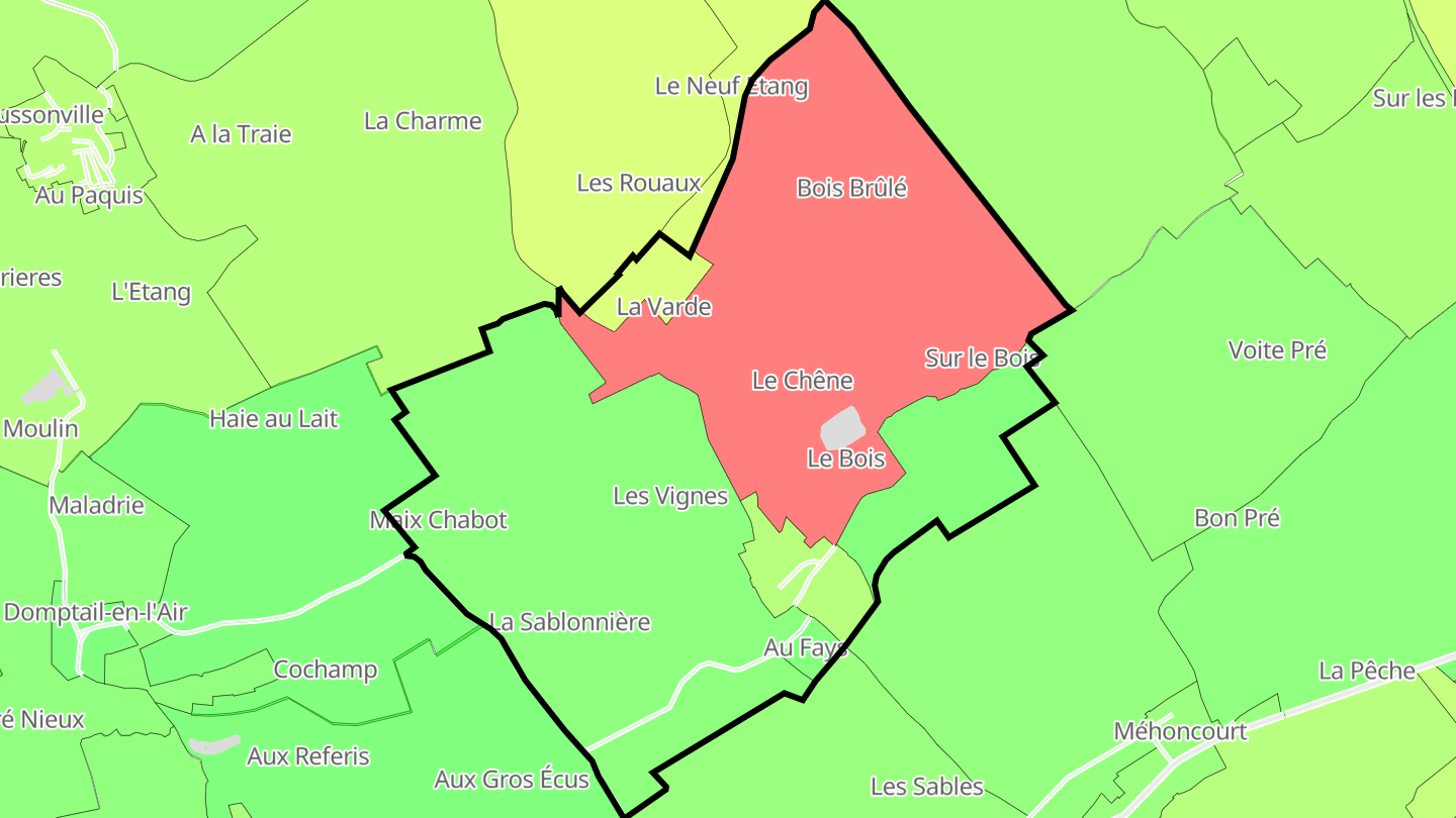Carte des prix de l'immobilier Romain