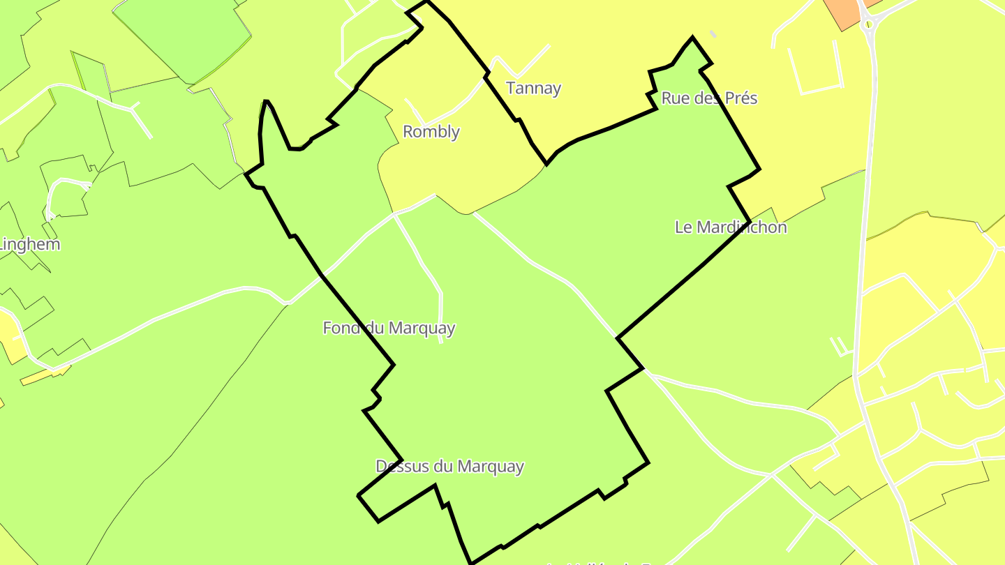 Carte des prix de l'immobilier Rombly