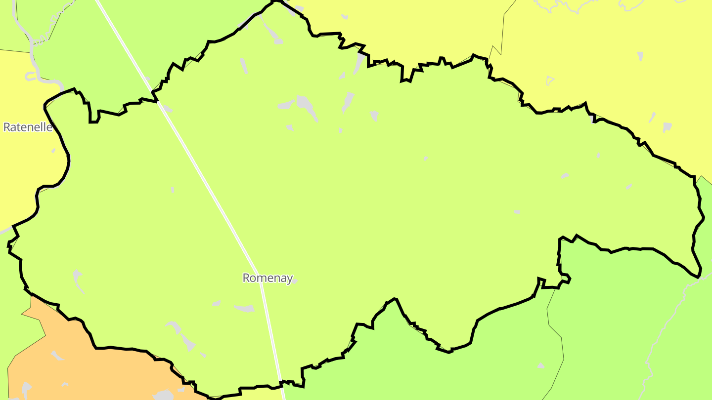 Carte des prix de l'immobilier Romenay