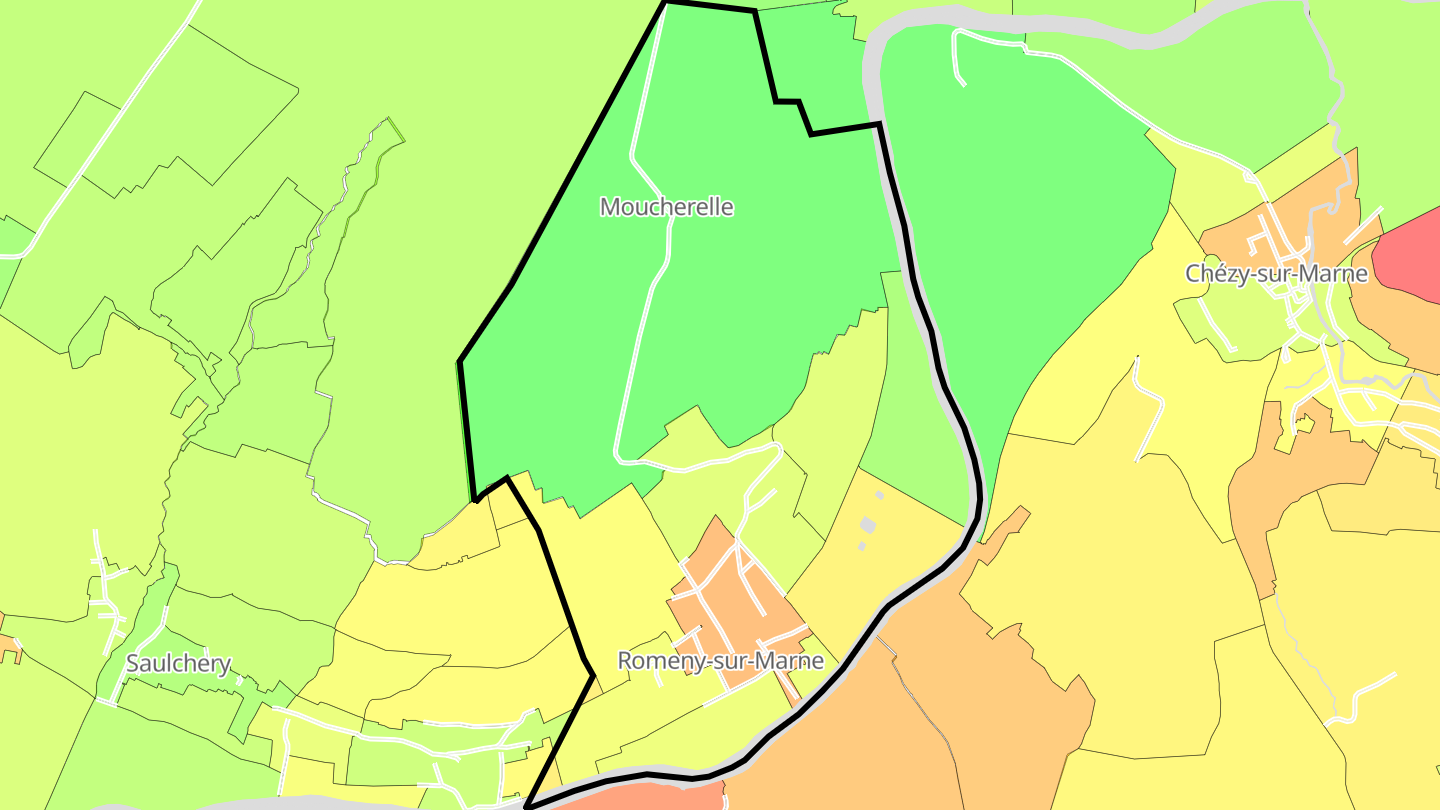 Carte des prix de l'immobilier Romeny-sur-Marne