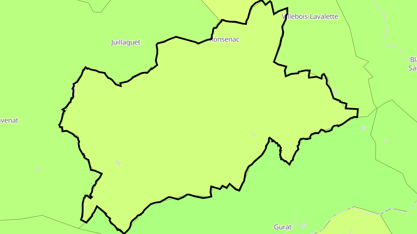Carte des prix de l'immobilier Ronsenac
