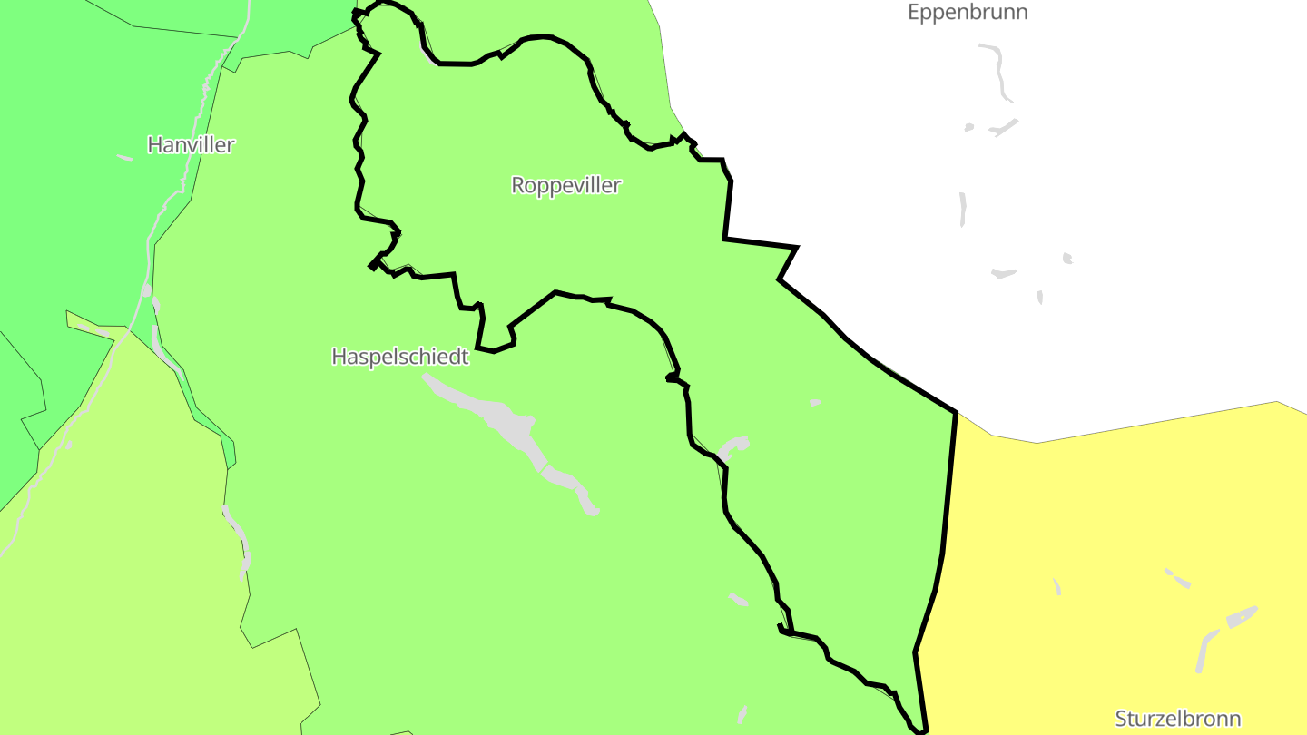 Carte des prix de l'immobilier Roppeviller
