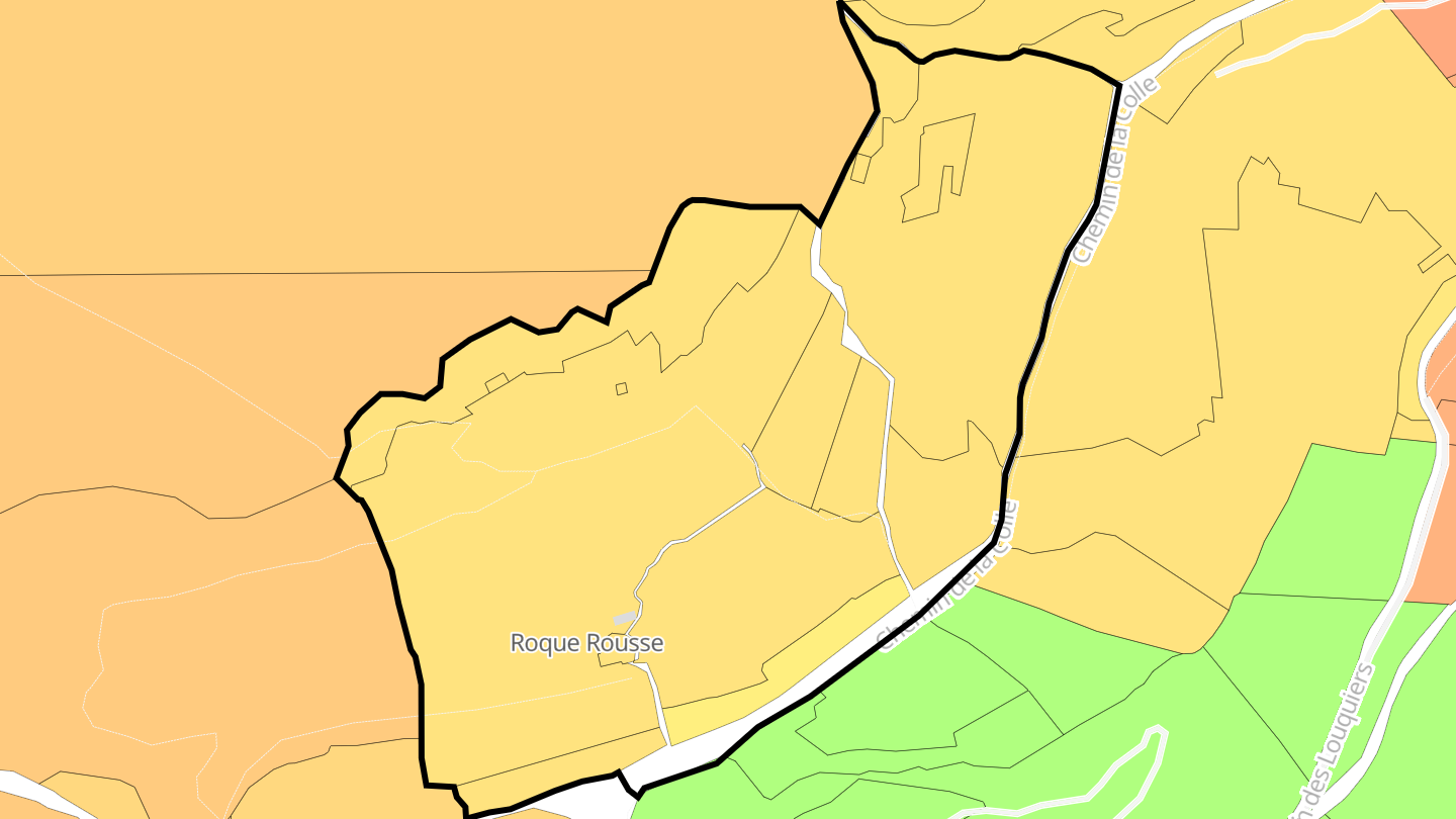 Carte des prix de l'immobilier Roque Rousse