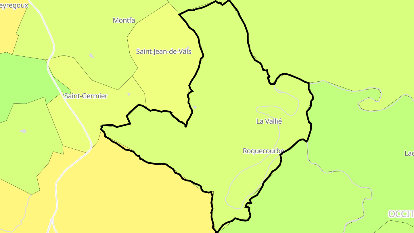 Carte des prix de l'immobilier Roquecourbe
