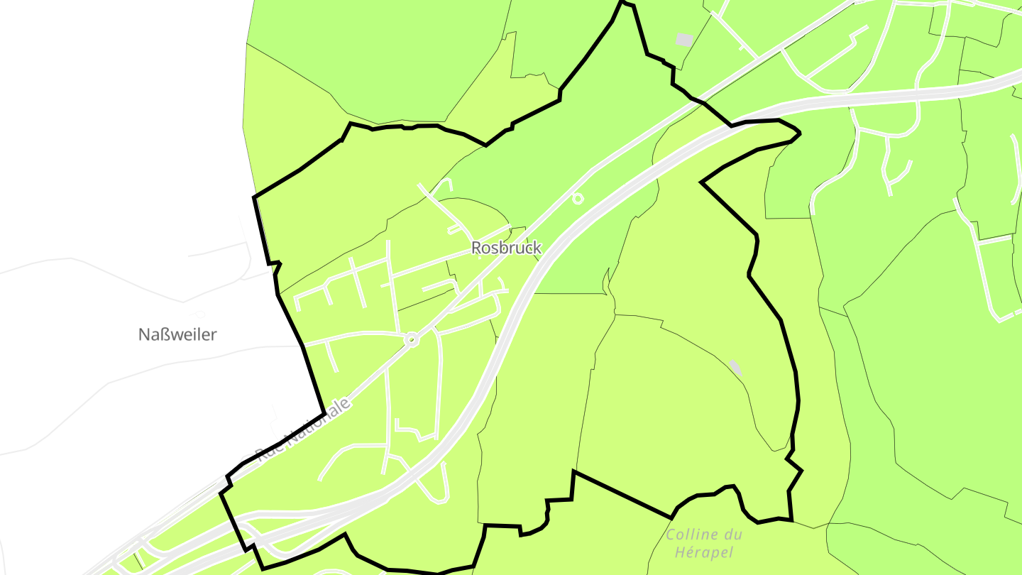Carte des prix de l'immobilier Rosbruck