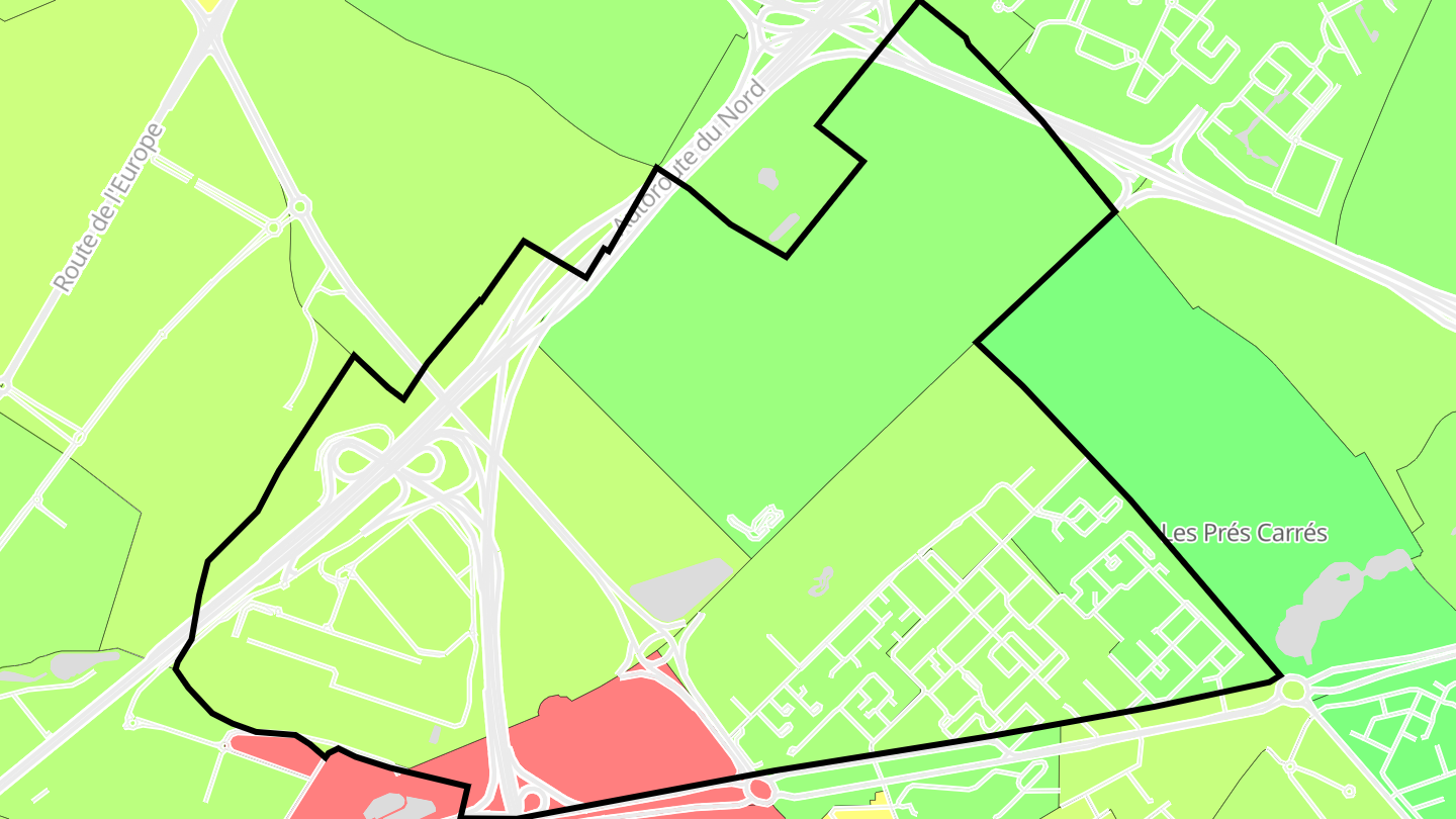 Carte des prix de l'immobilier Rose des Vents