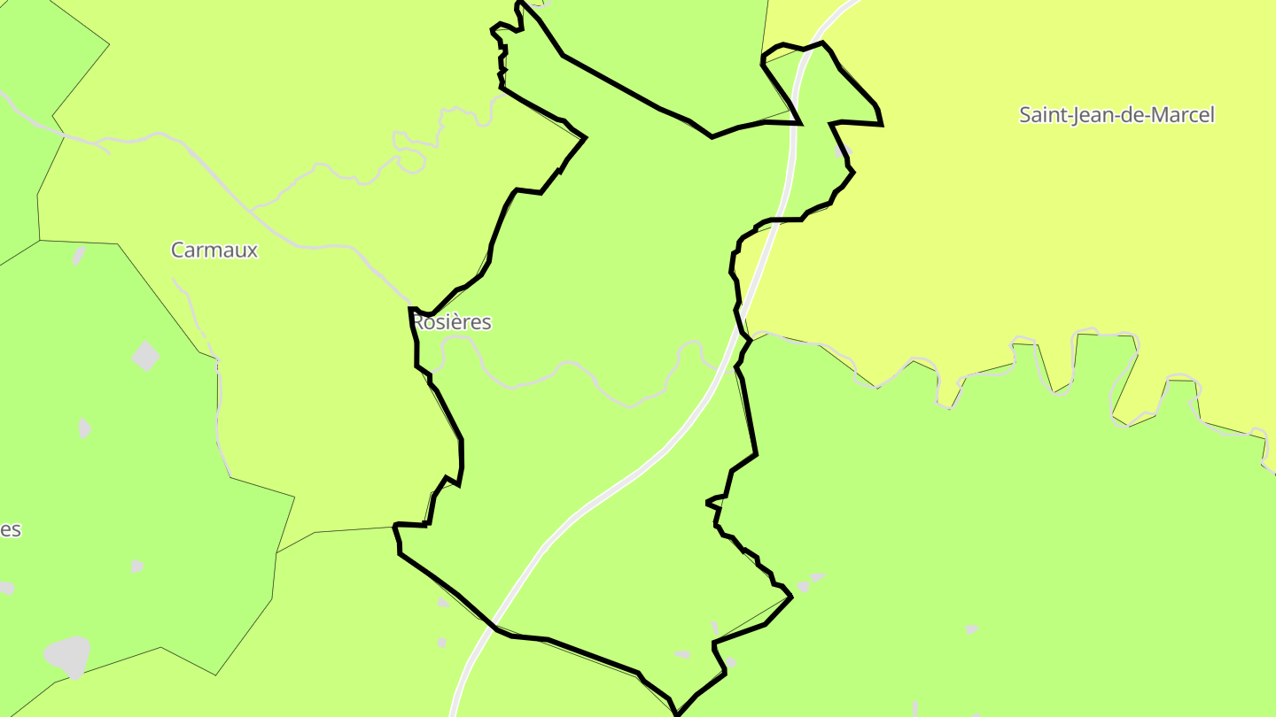 Carte des prix de l'immobilier Rosières