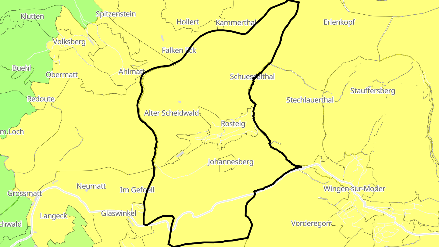 Carte des prix de l'immobilier Rosteig