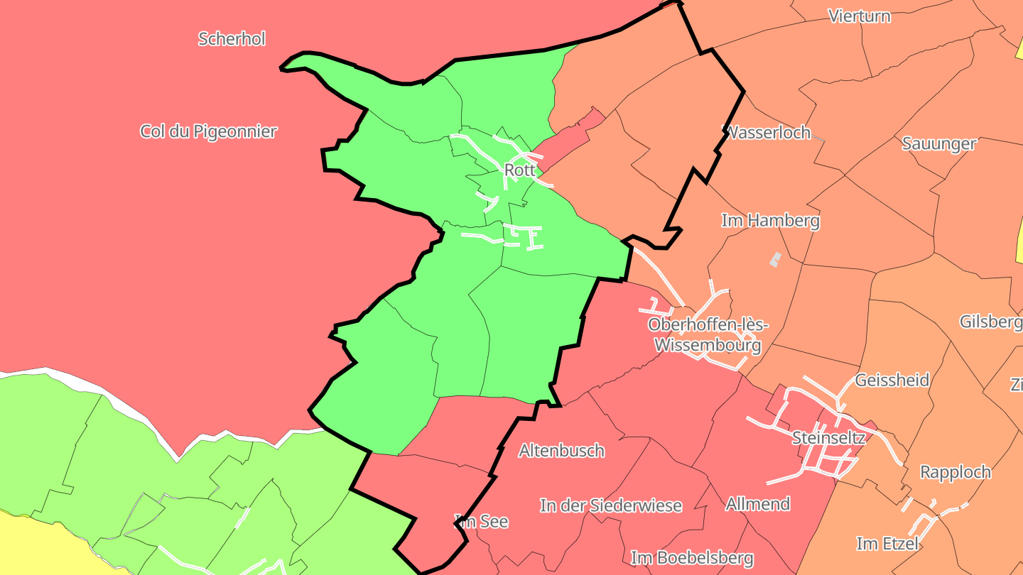 Carte des prix de l'immobilier Rott