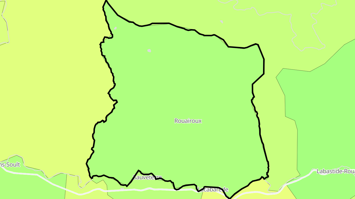 Carte des prix de l'immobilier Rouairoux