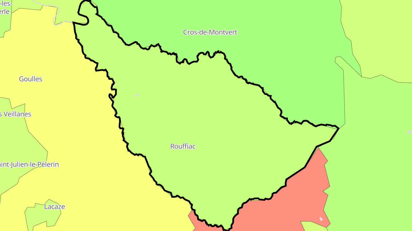 Carte des prix de l'immobilier Rouffiac
