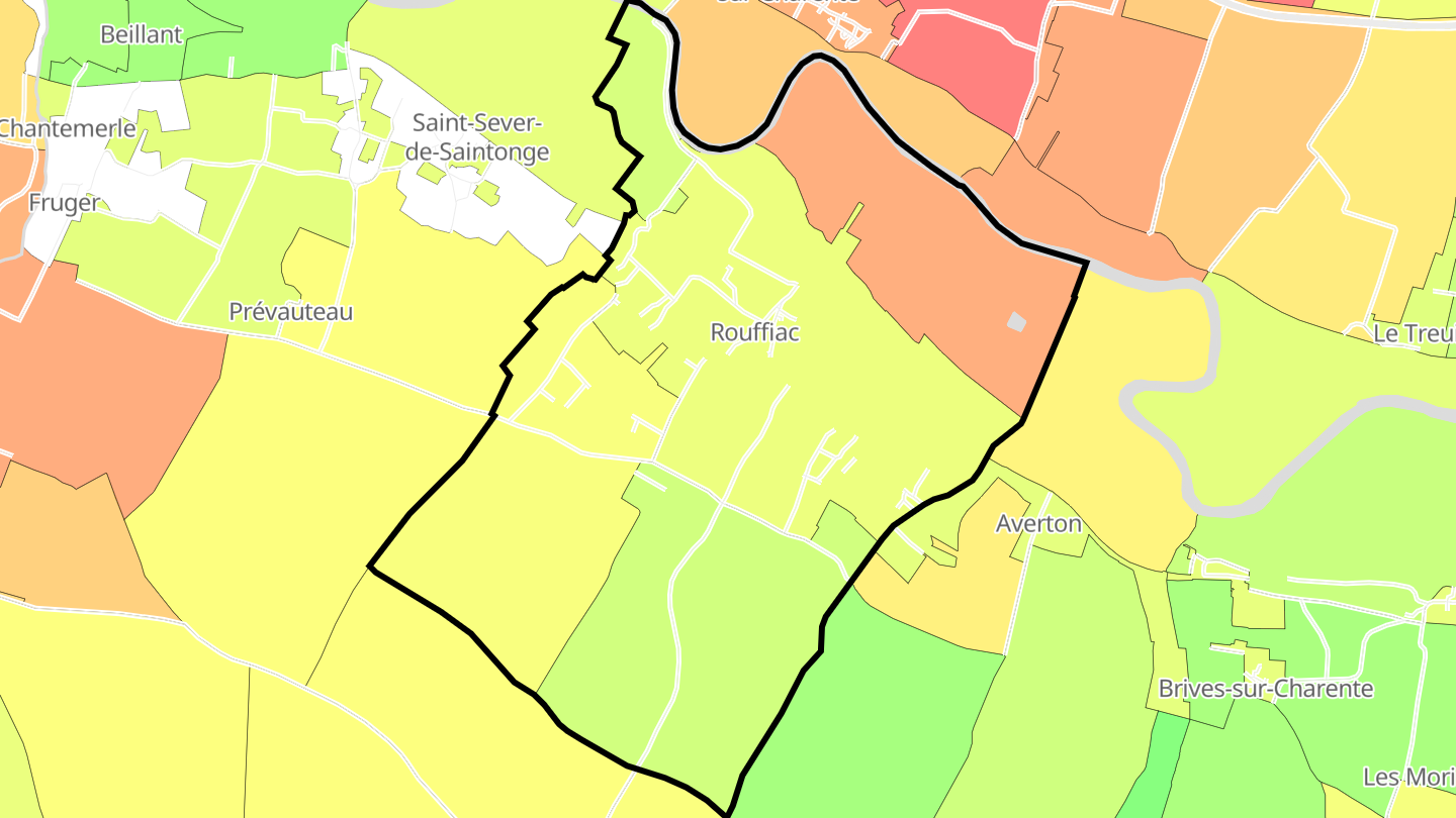 Carte des prix de l'immobilier Rouffiac