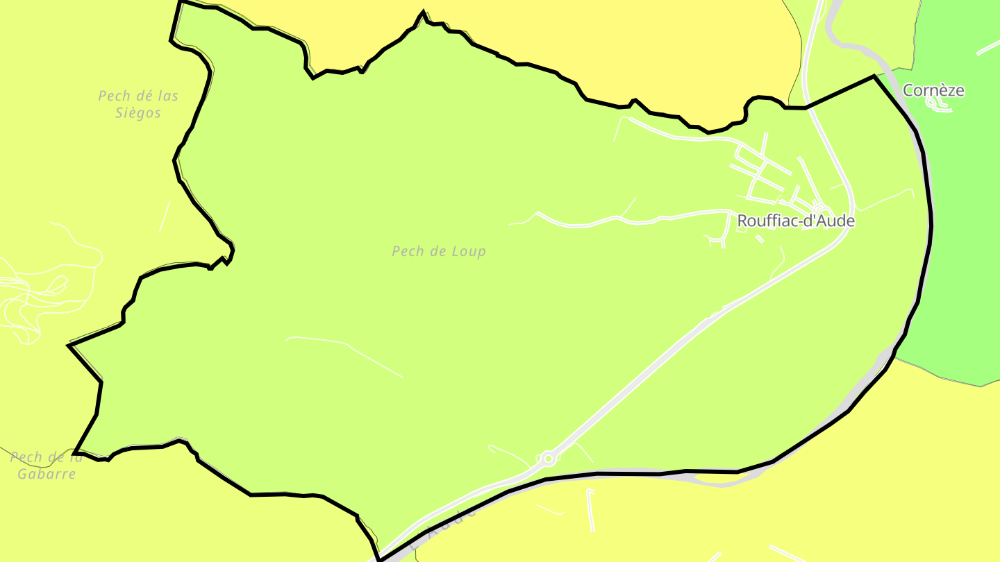 Carte des prix de l'immobilier Rouffiac-d'Aude