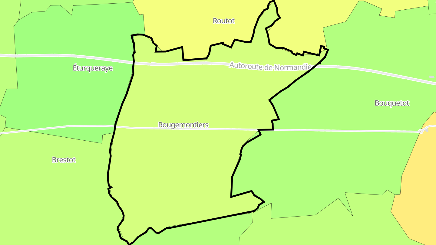 Carte des prix de l'immobilier Rougemontiers