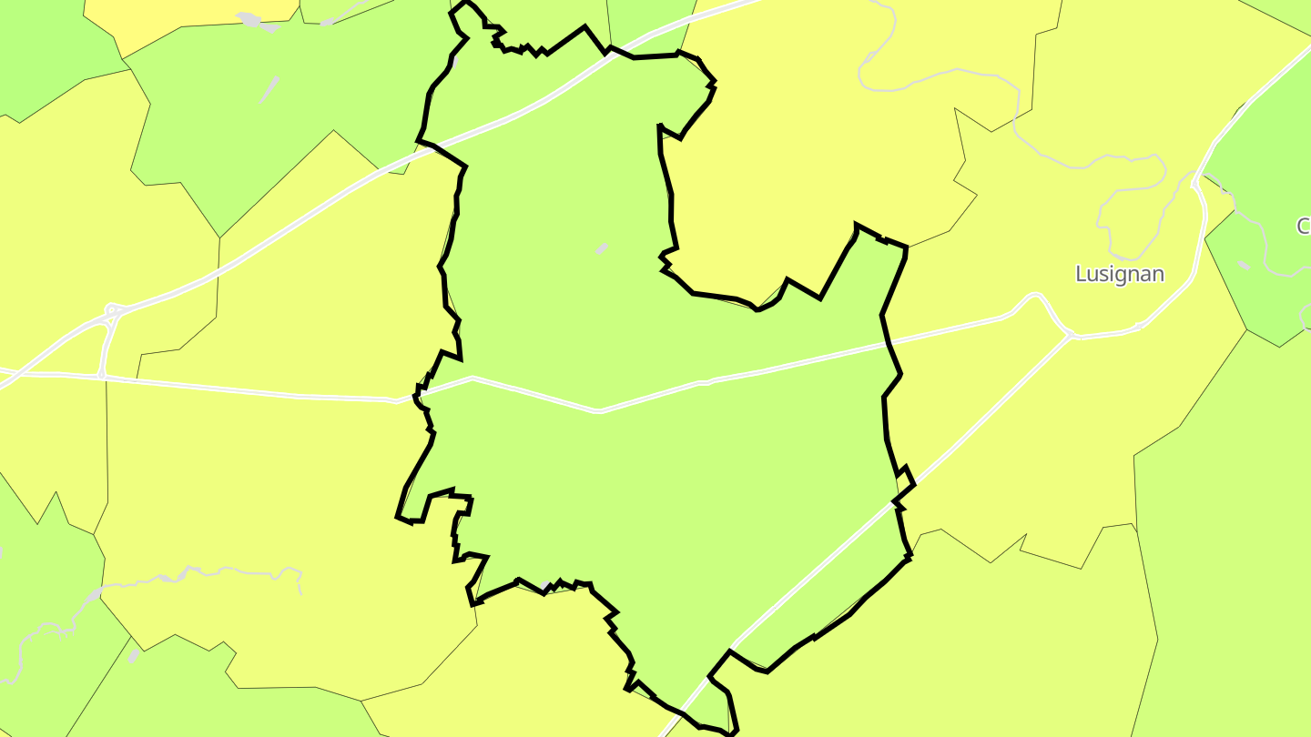 Carte des prix de l'immobilier Rouillé