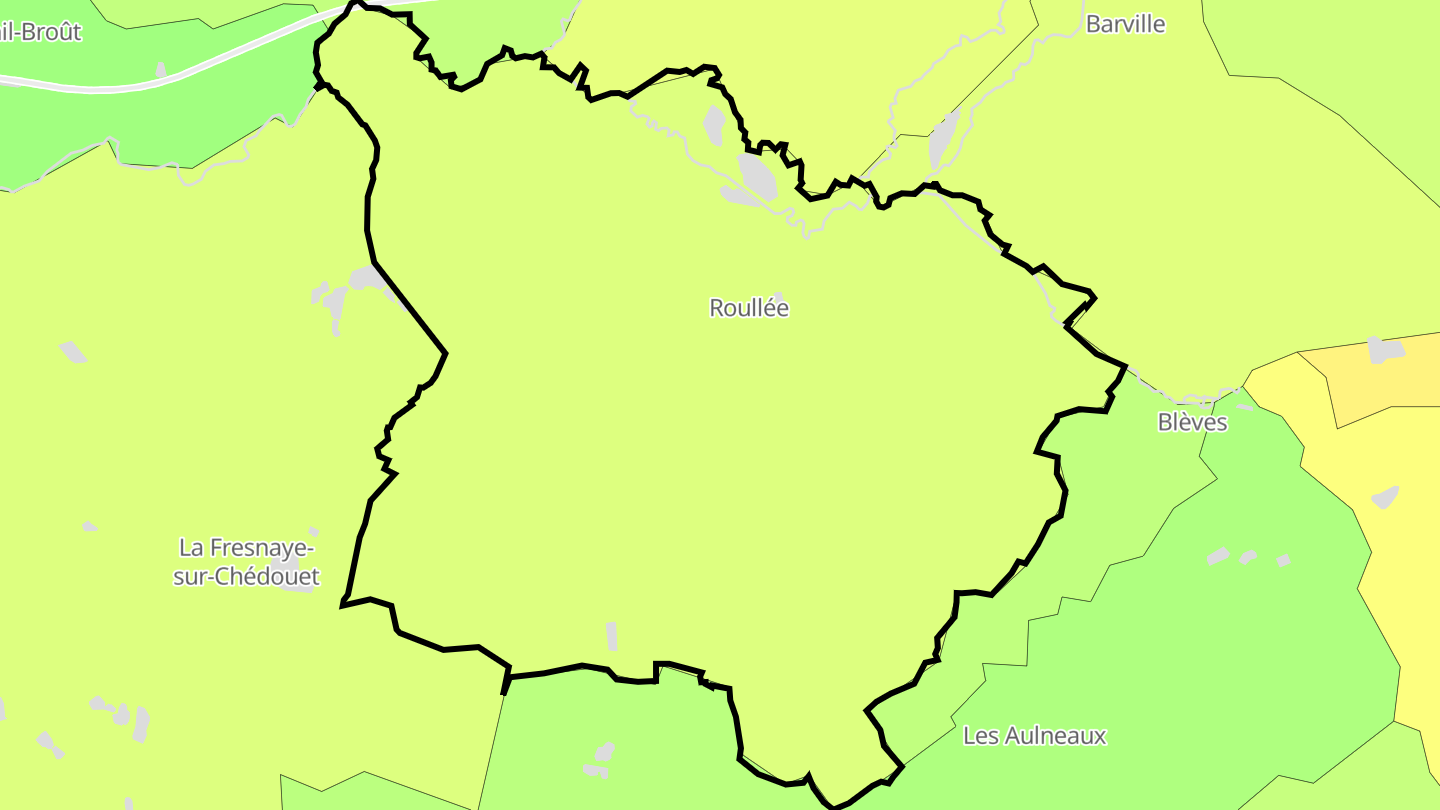 Carte des prix de l'immobilier Roullée