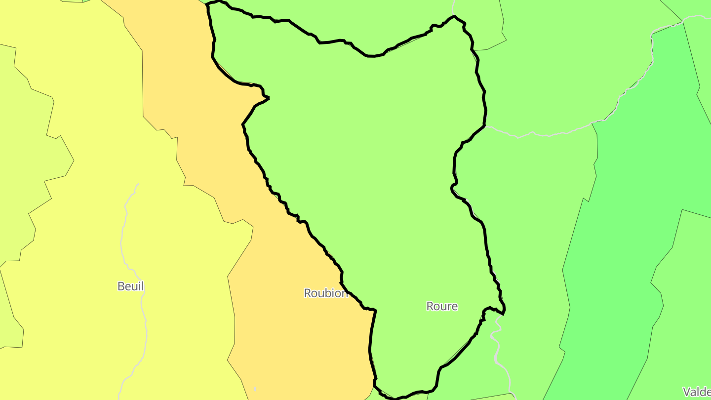Carte des prix de l'immobilier Roure