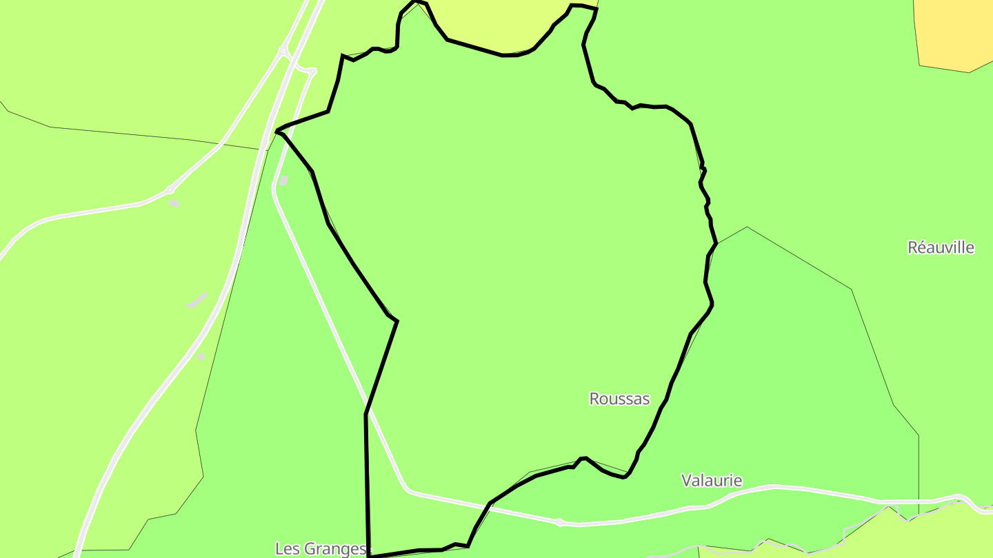 Carte des prix de l'immobilier Roussas