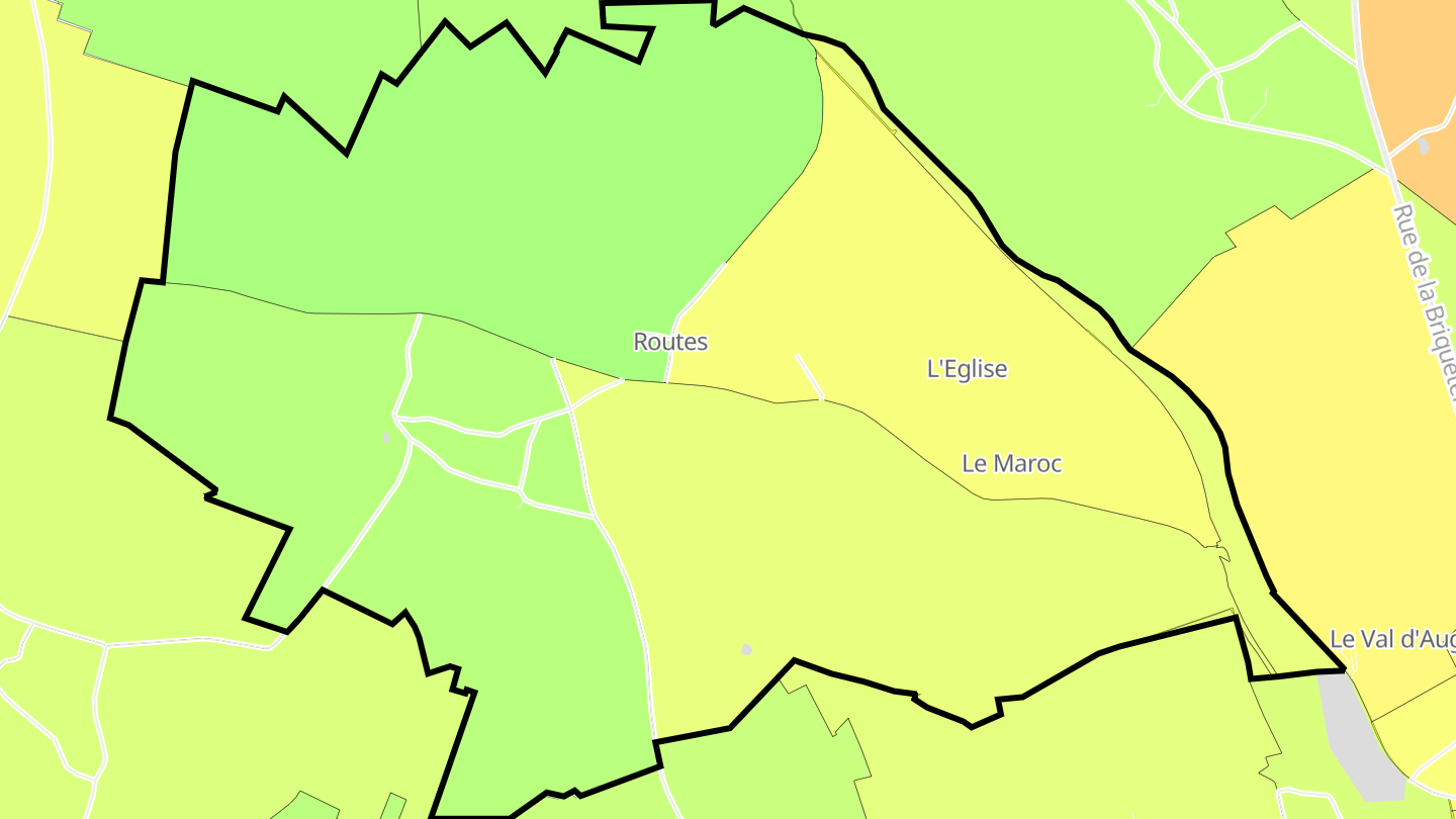 Carte des prix de l'immobilier Routes
