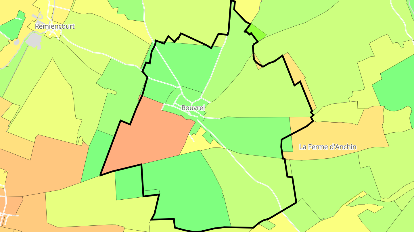Carte des prix de l'immobilier Rouvrel