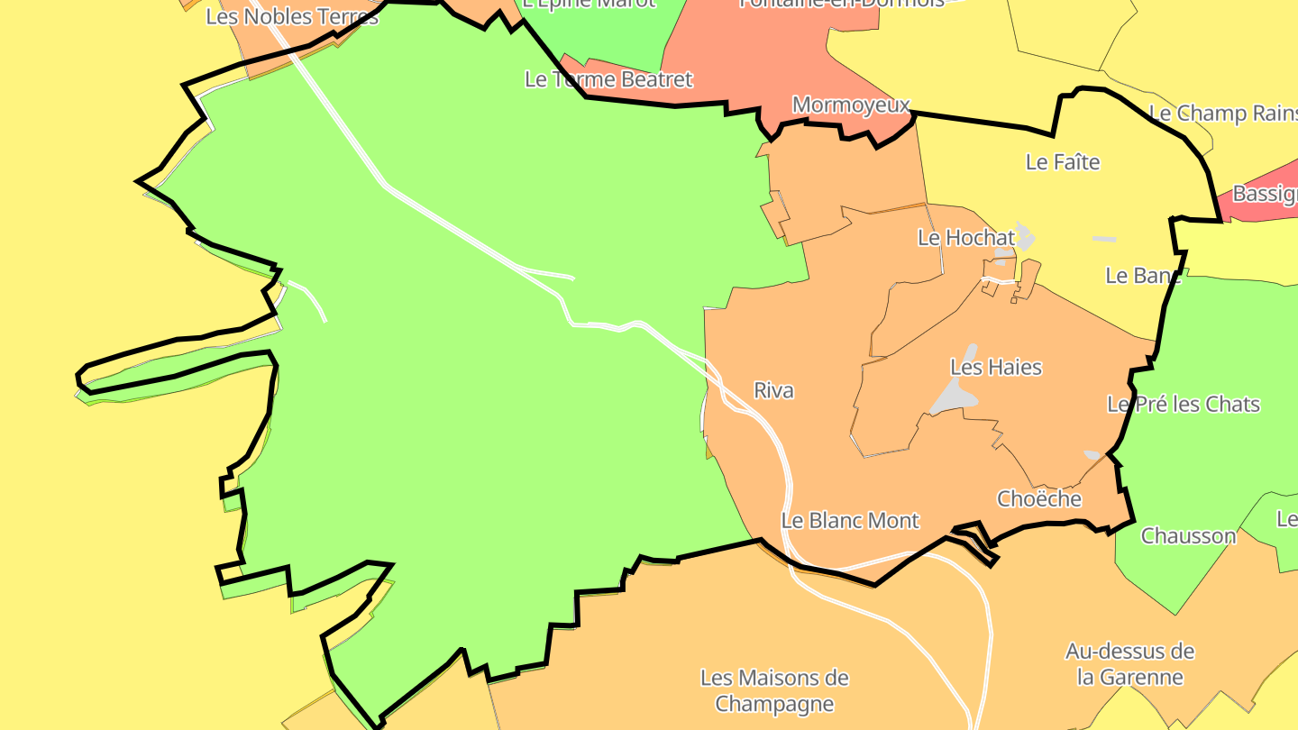 Carte des prix de l'immobilier Rouvroy-Ripont