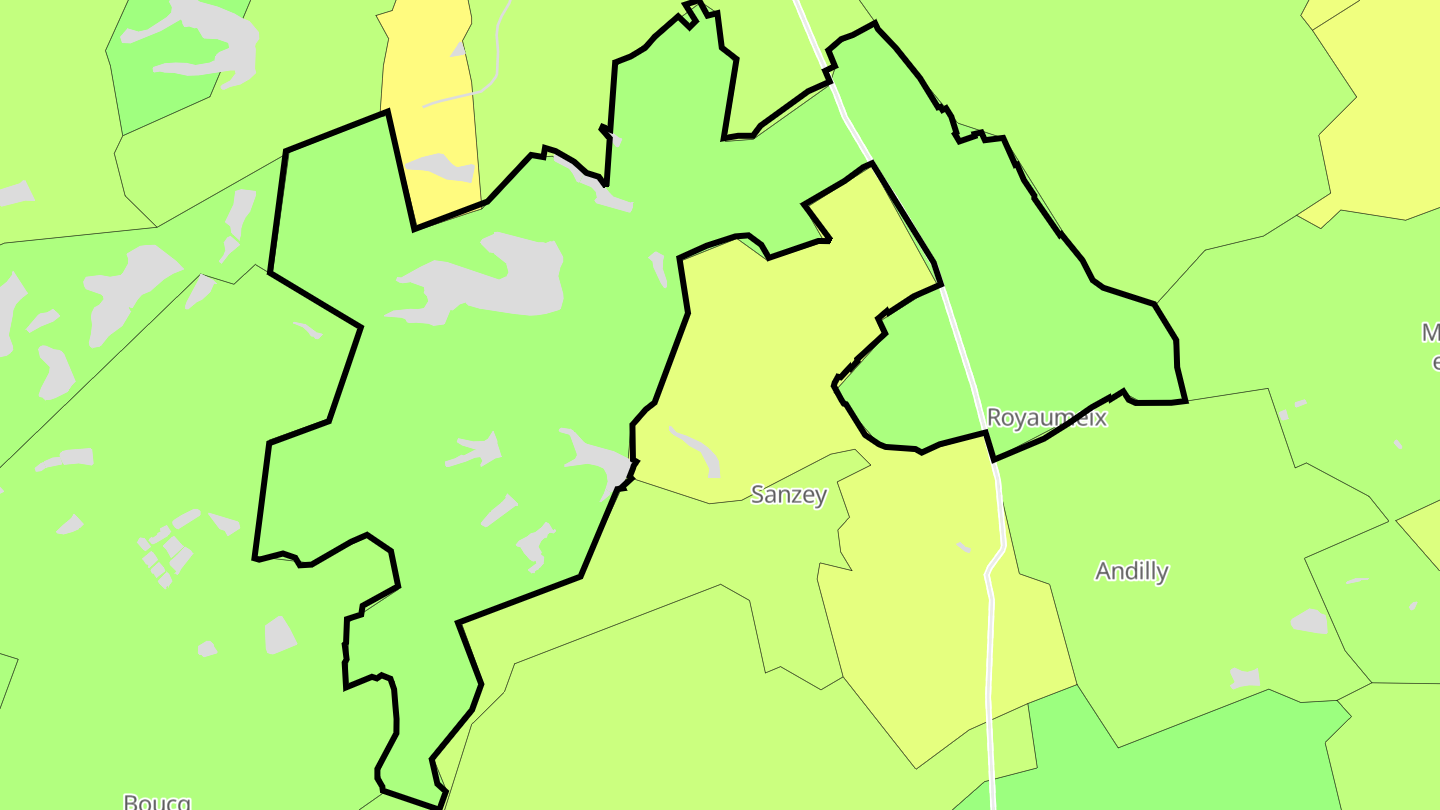 Carte des prix de l'immobilier Royaumeix